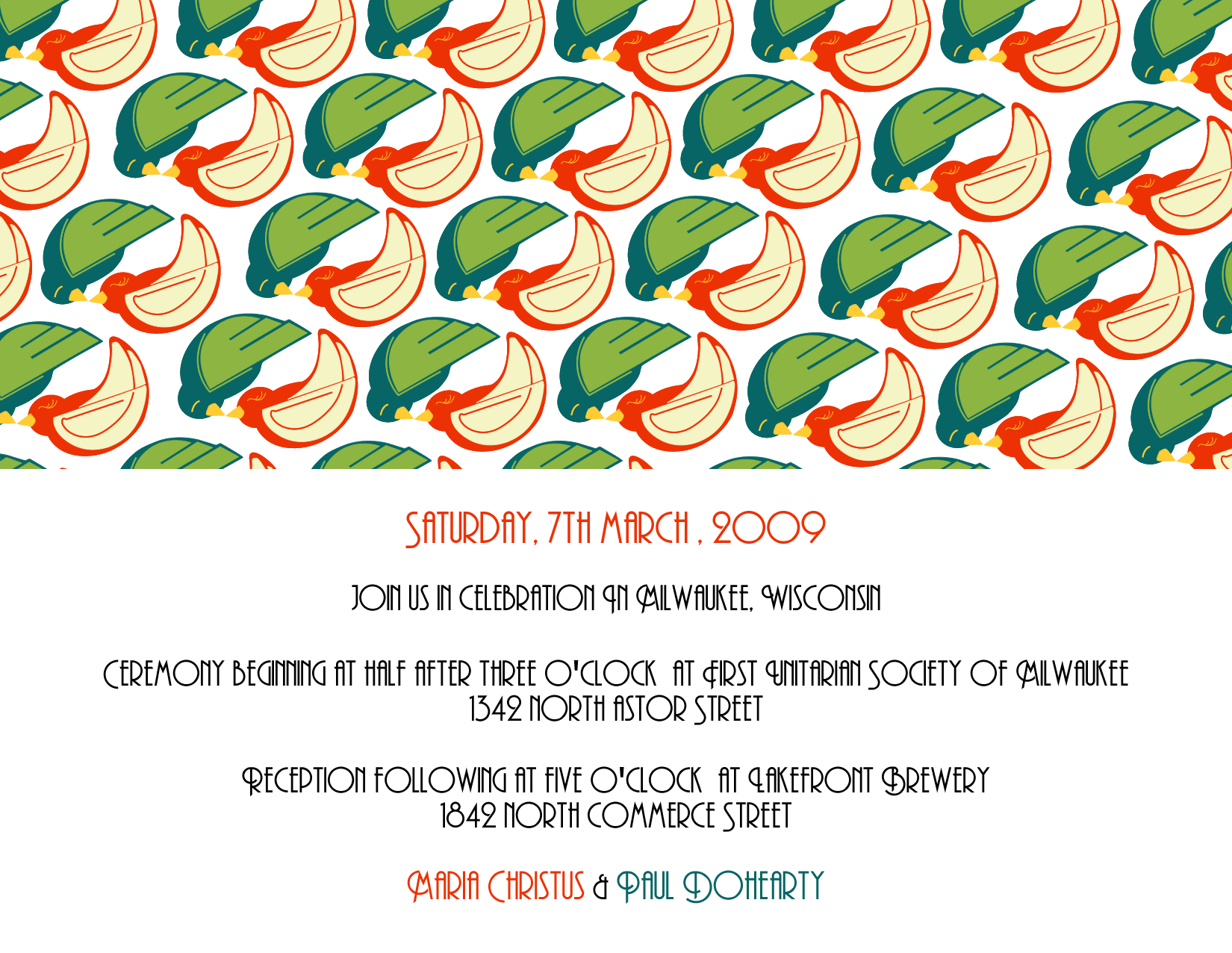 Wedding invitation