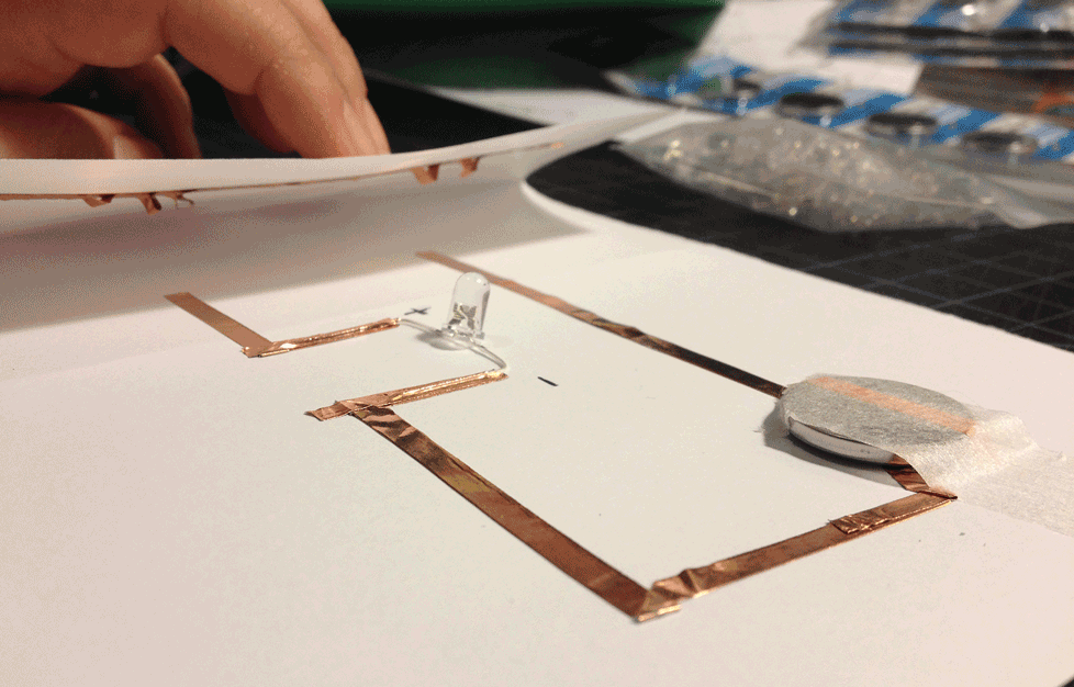 A Simple Switch example using copper tape 