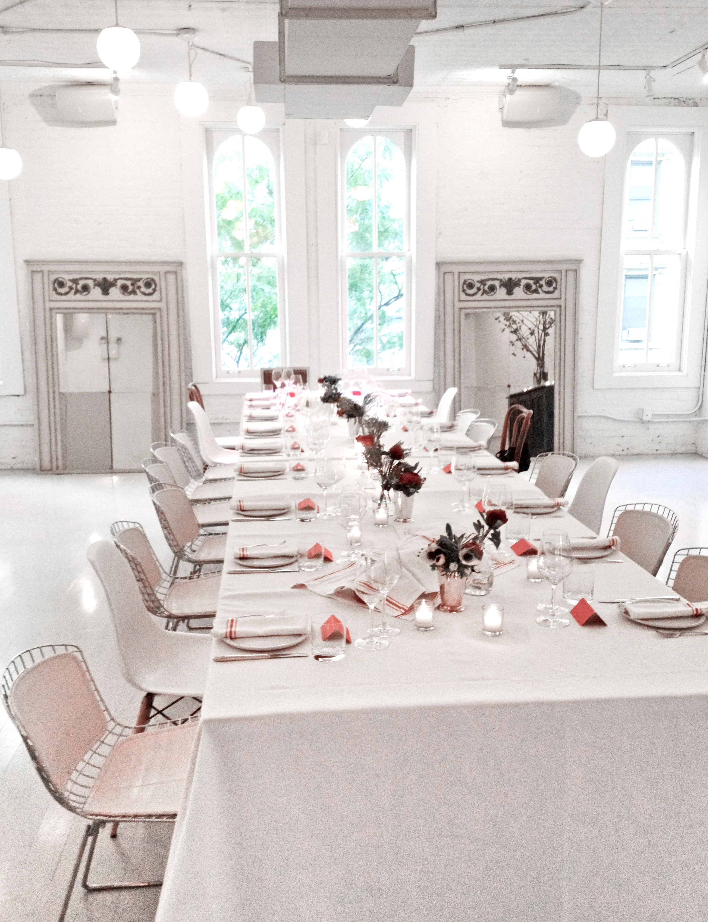 The setting for our dinner at Haven's Kitchen, &nbsp;photo: Najwa Kronfel