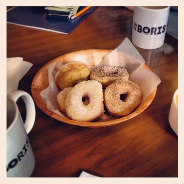 first stop; doughnuts at Chez Boriz