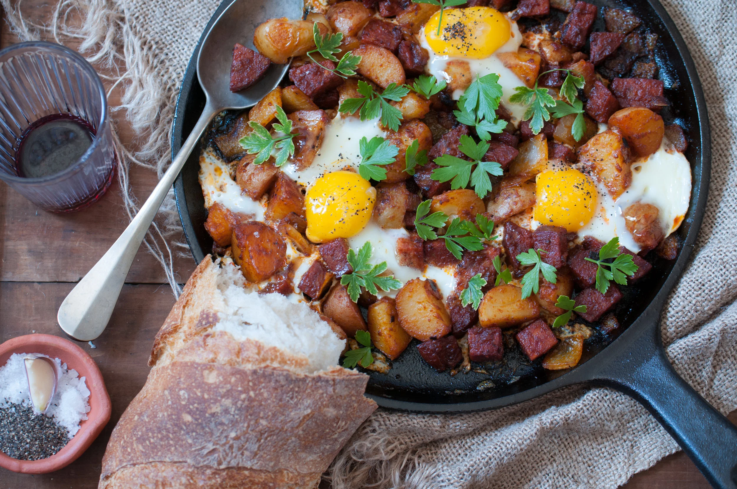 Salami and Eggs Recipe from the chefs of New York Shuk! — Middle