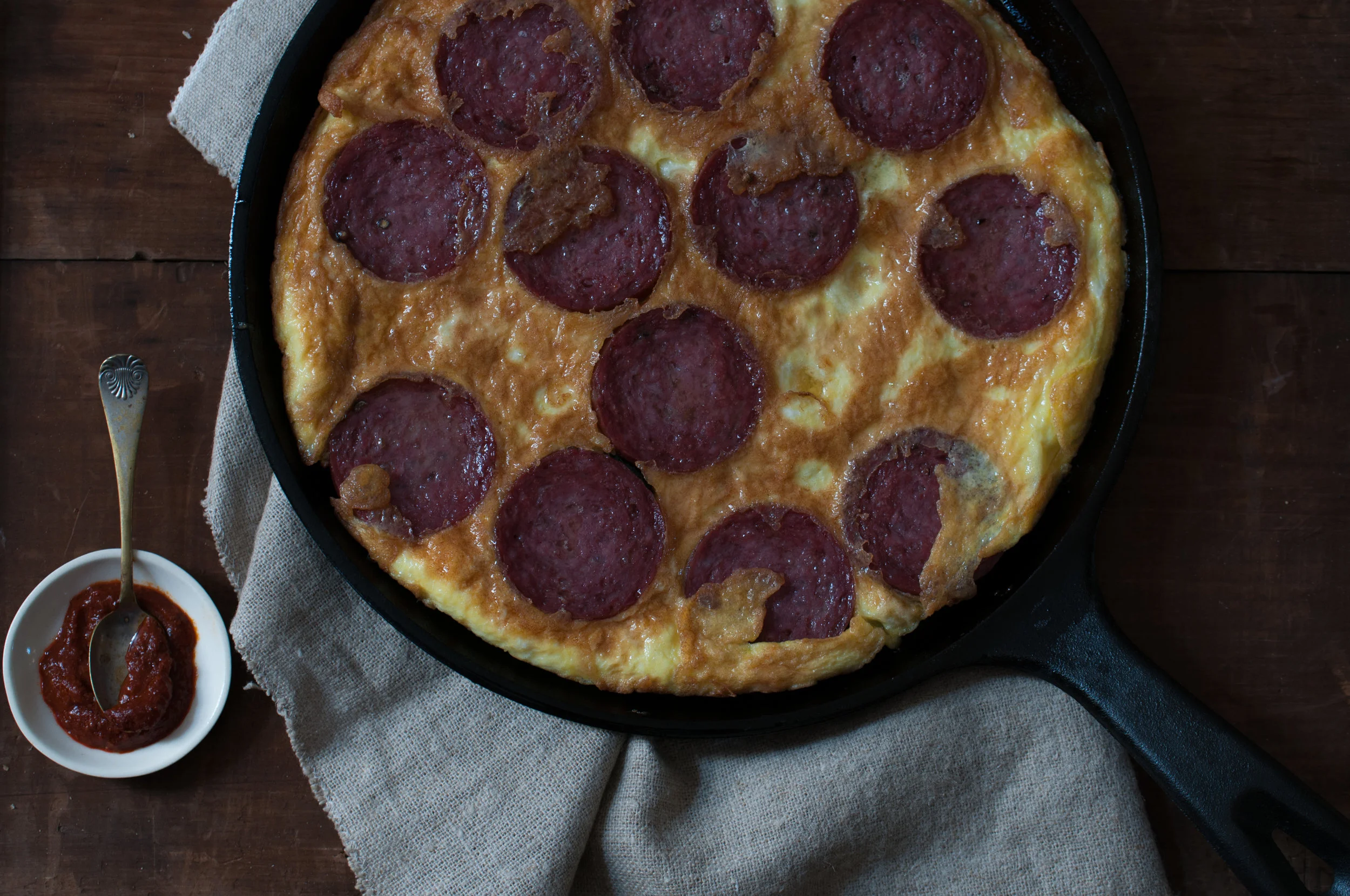 Salami and Eggs Recipe from the chefs of New York Shuk! — Middle Eastern Pantry & Recipes New