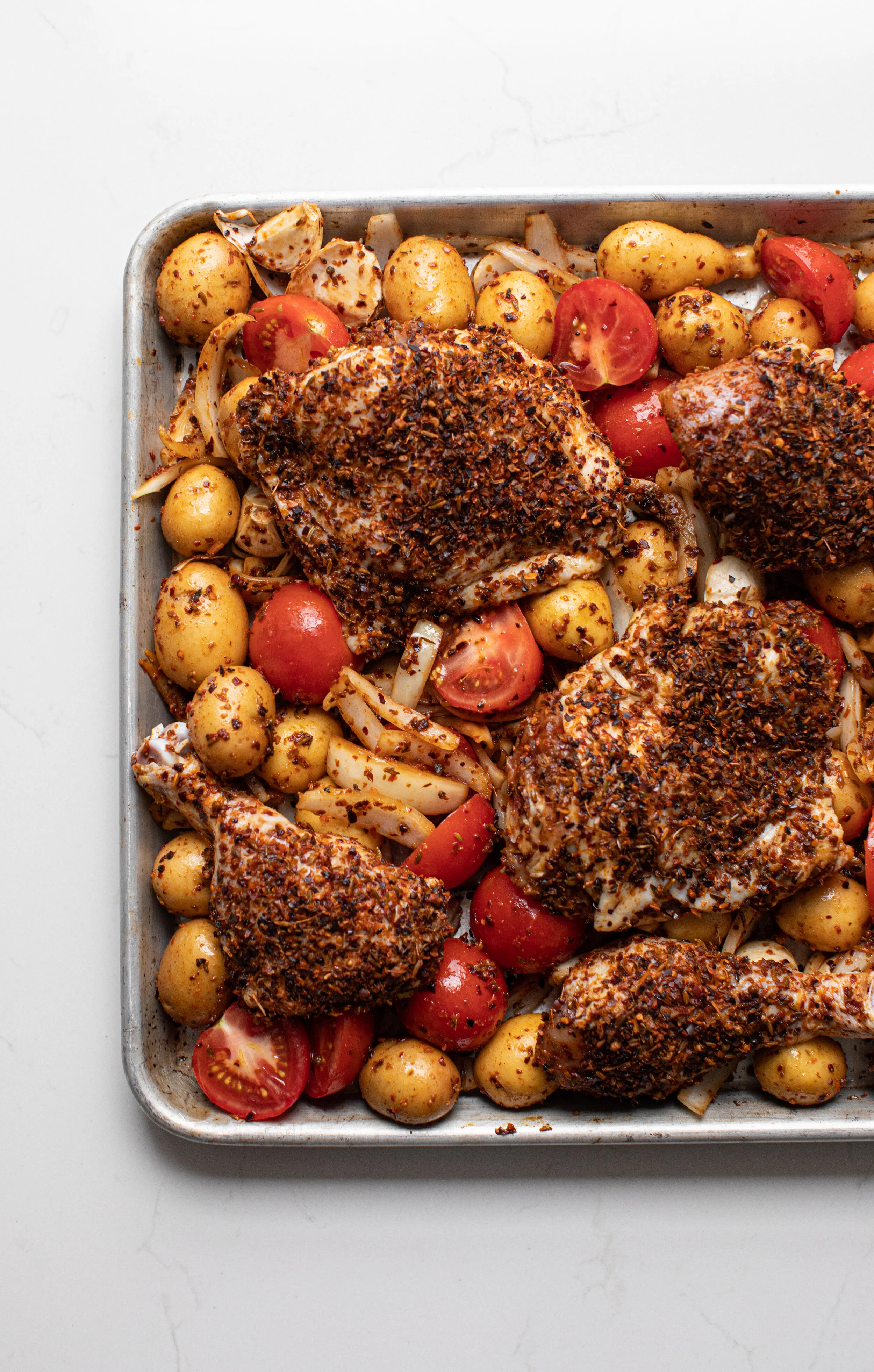 Recipe for Roasted Herby Harissa Chicken