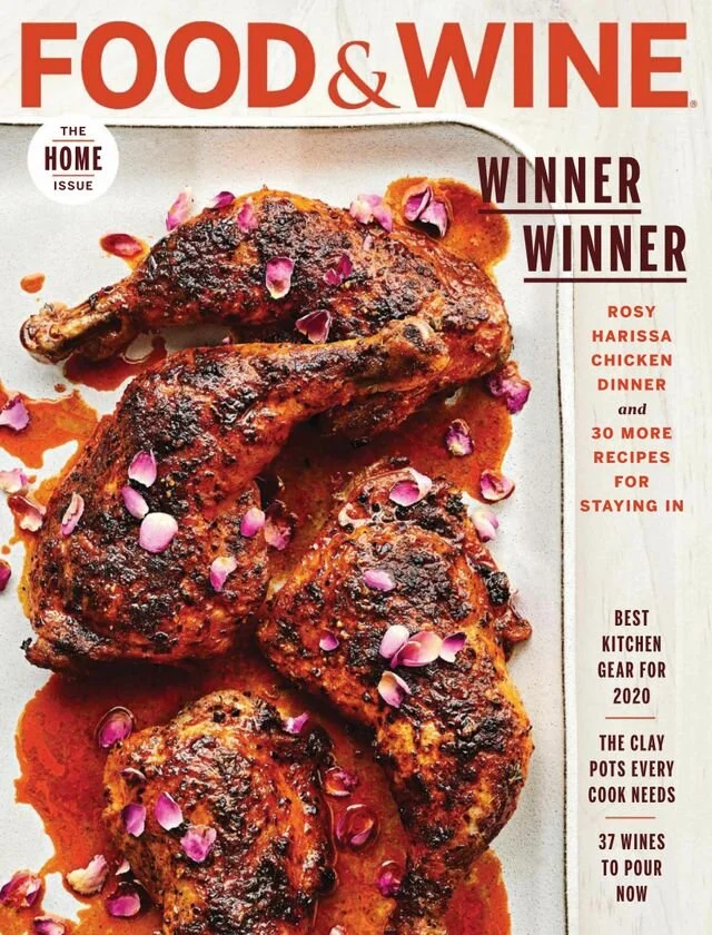 Food & Wine Cover Featuring Rosey Harissa Spice