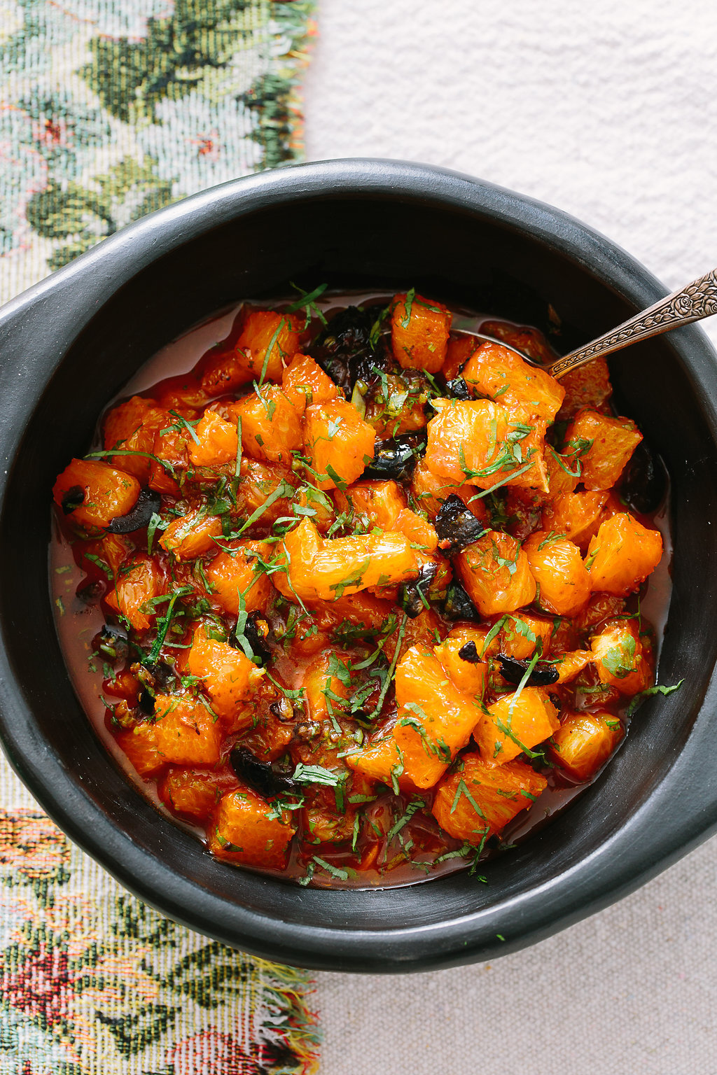 Orange, Olive and Harissa Salad