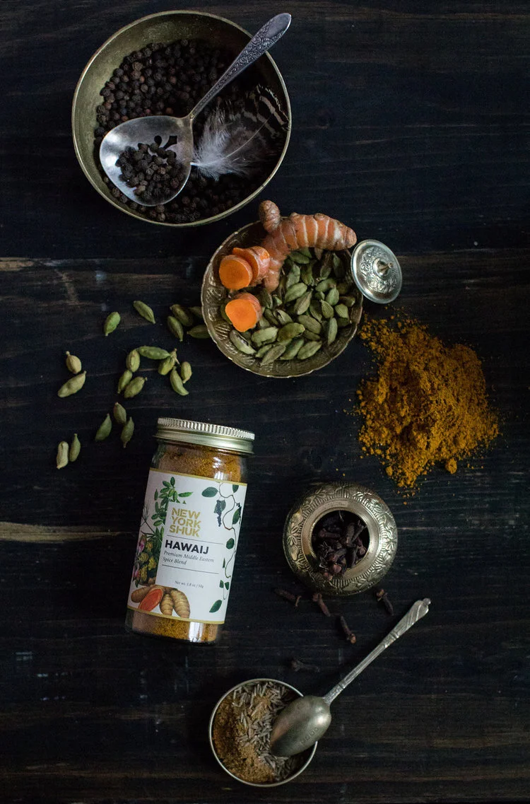 New York Shuk Hawaij Spice Black Background