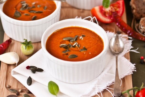 Roasted Tomato &amp; Harissa Soup