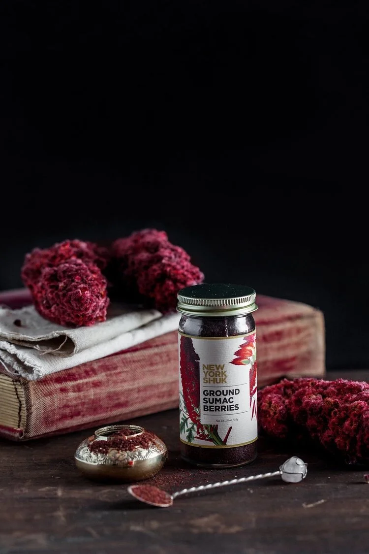 New York Shuk Ground Sumac Berries Book Black Background