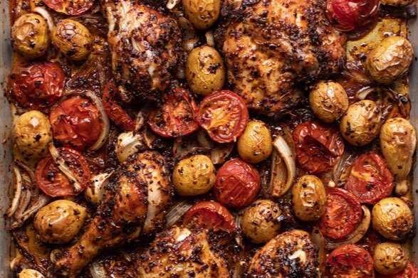 Herby Harissa Roasted Chicken