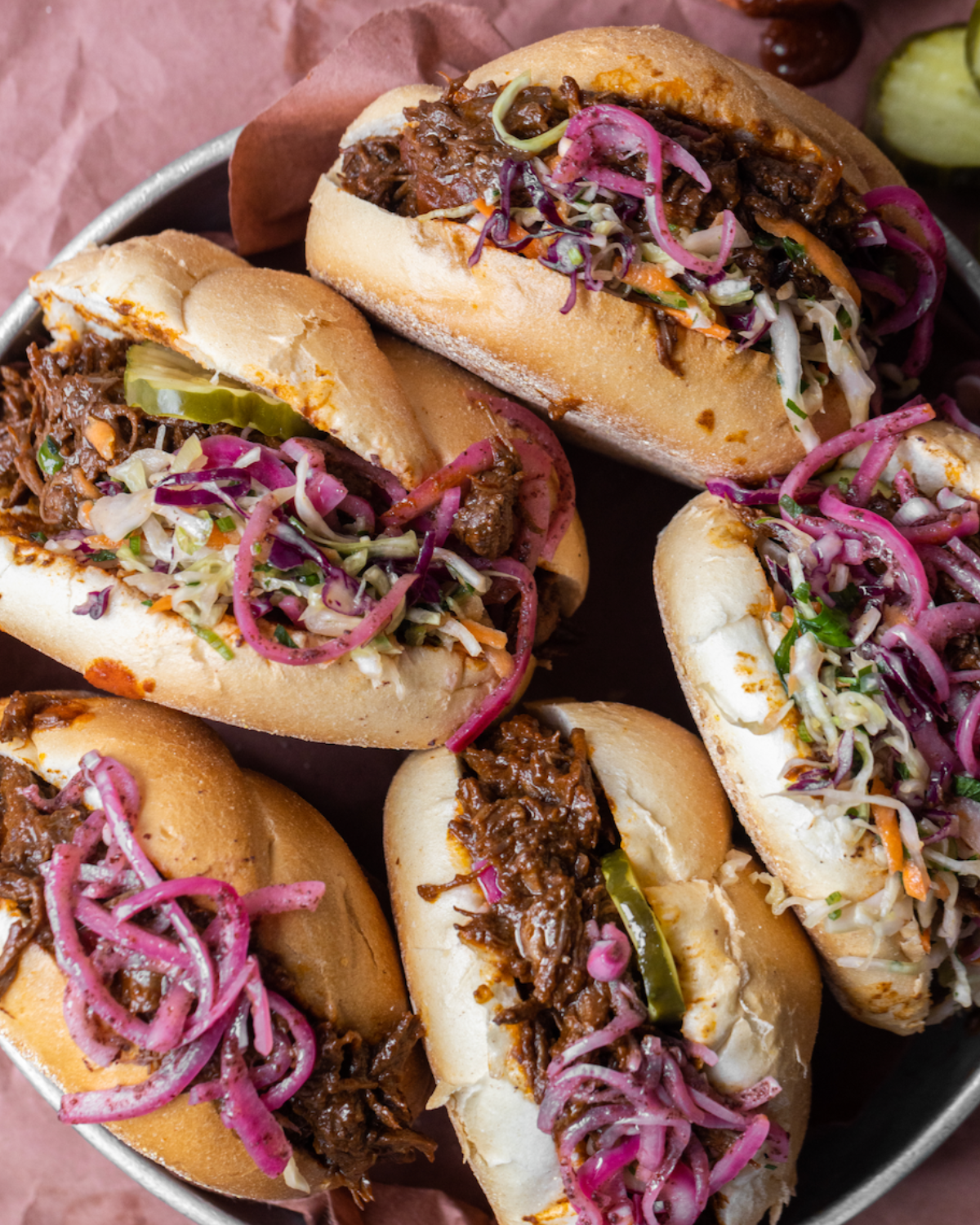 Shredded BBQ Beef Sandwiches