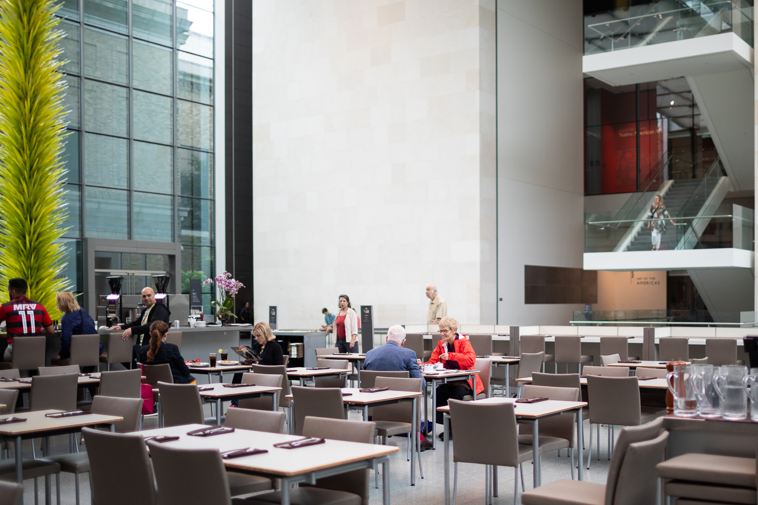 Afternoon tea break at the Museum of Fine Arts, Boston.