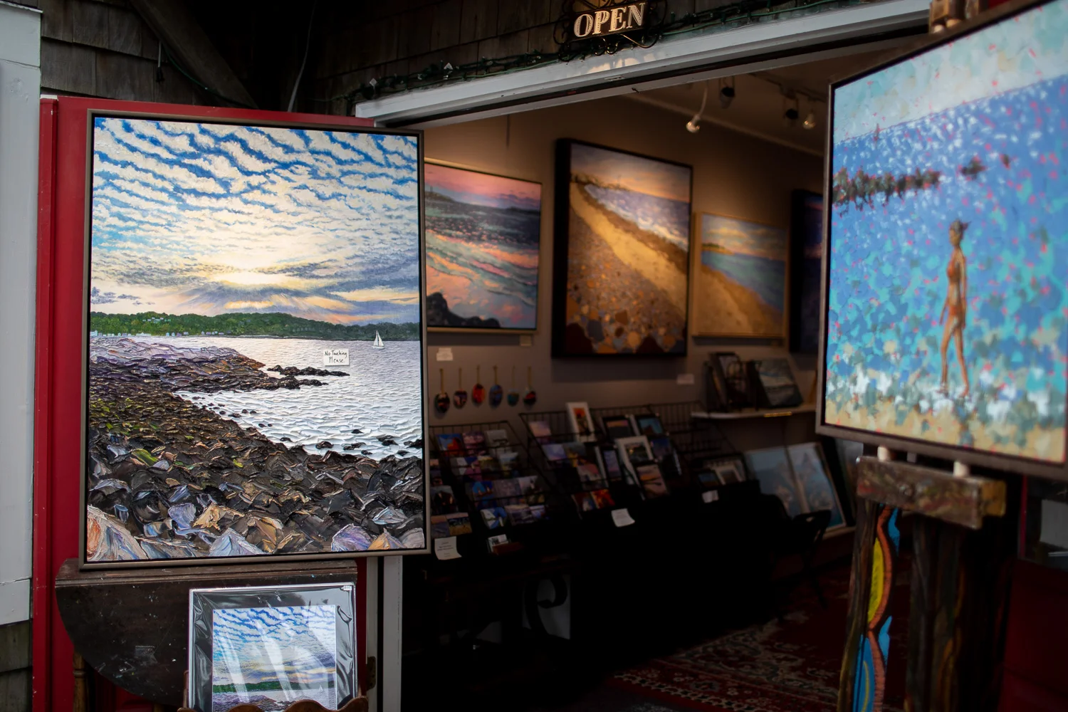 One of the many galleries in Rockport, MA.