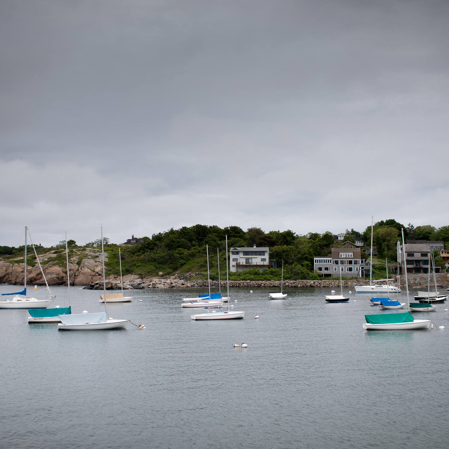 Cloudy morning.