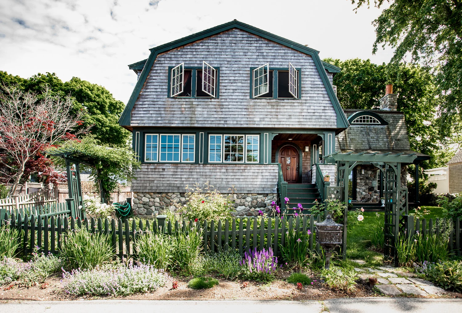 One of the houses seen in Rockport, MA.