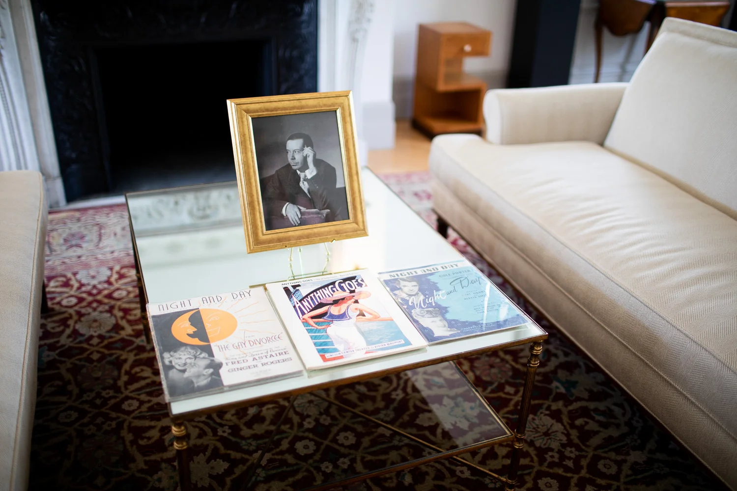Magazines on display.