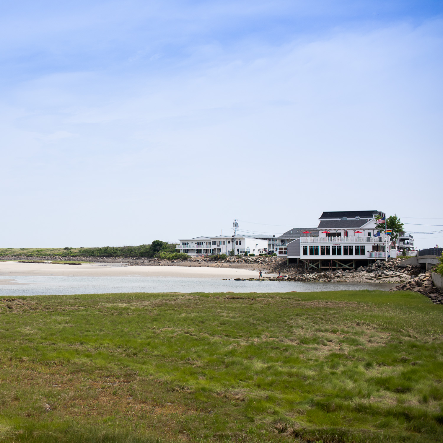 View of the cove across the Beach Street bridge (far right).