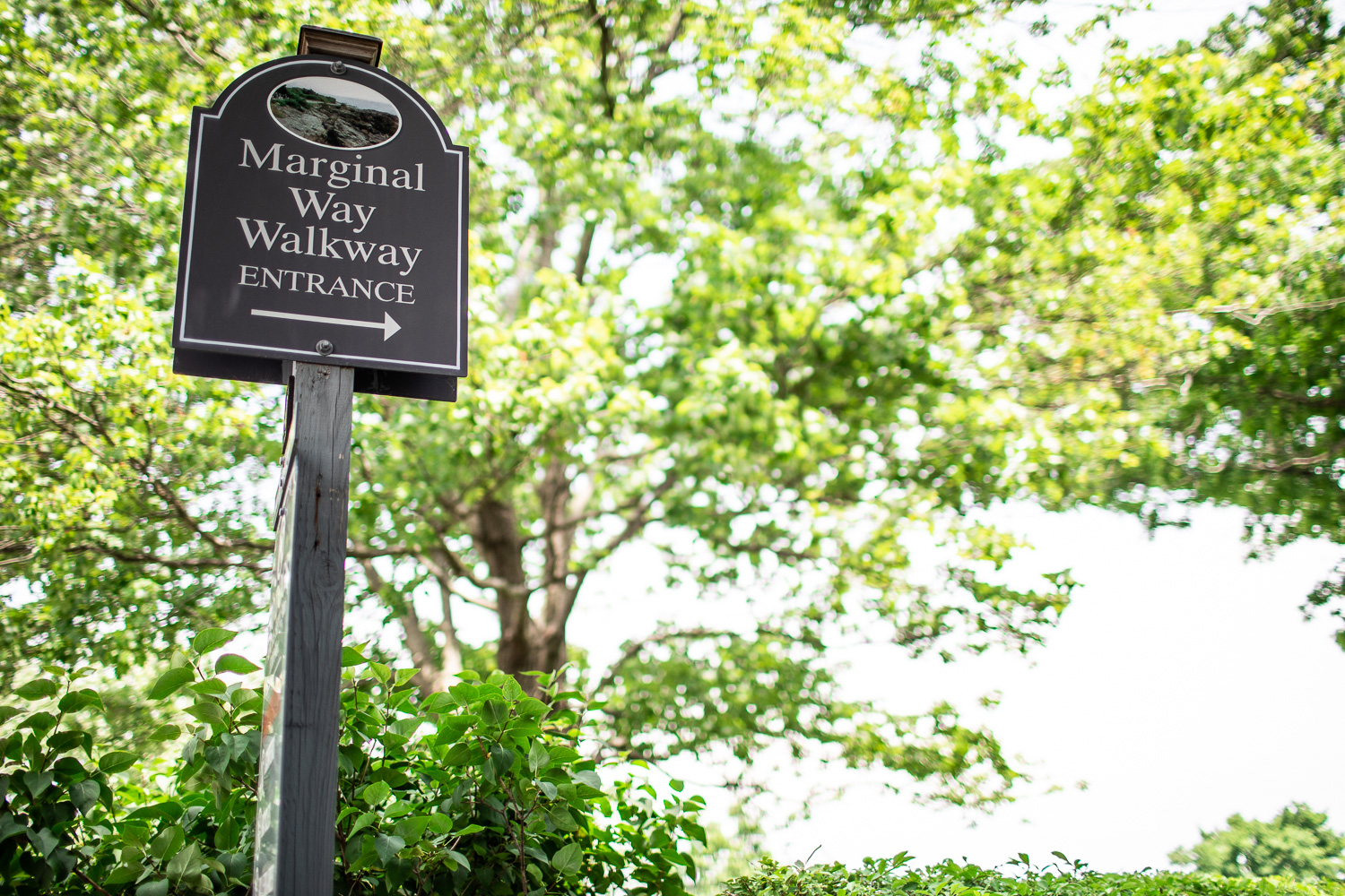 One of the entrances to get to Marginal Way. 