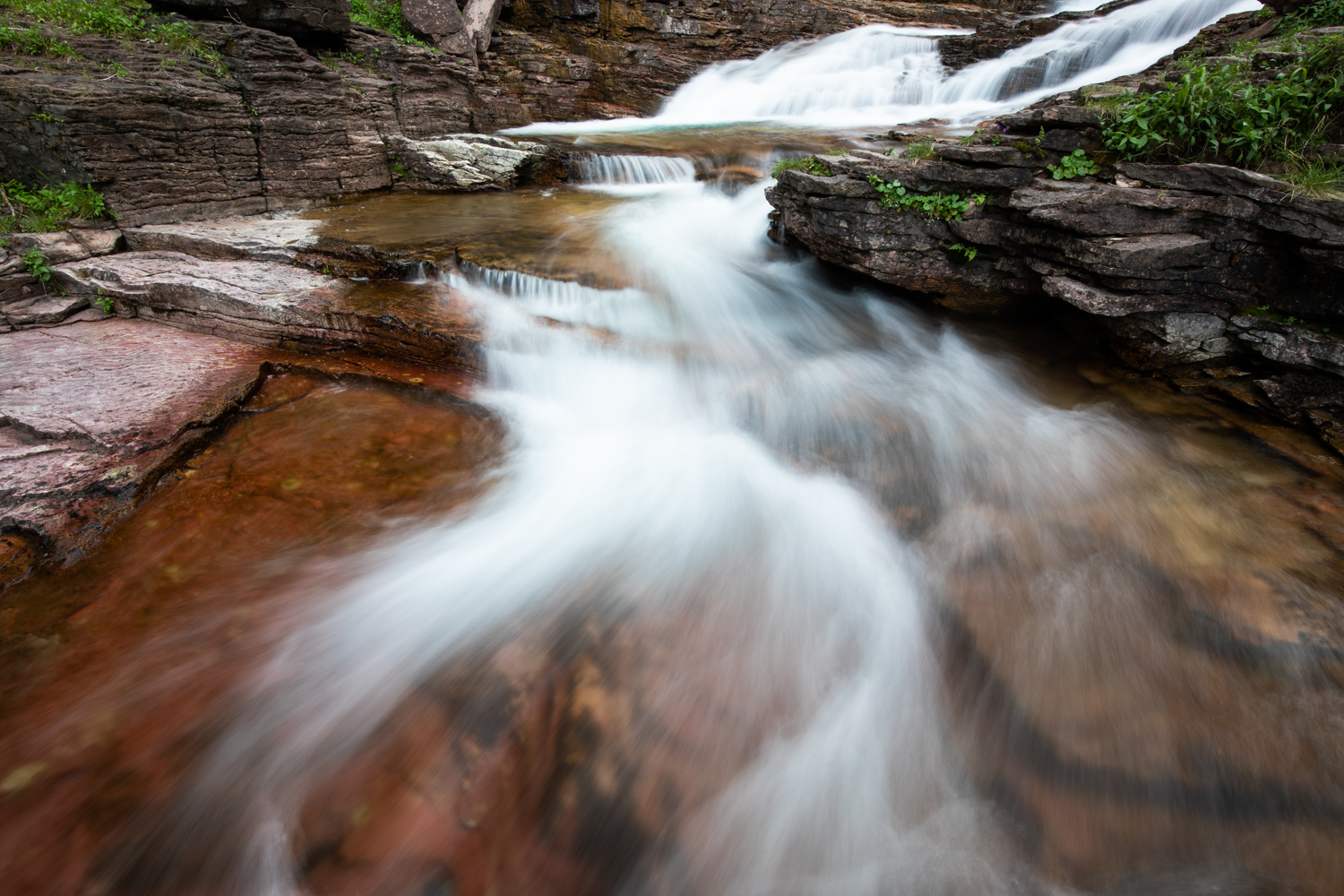 A view of the bottom portion of Virginia Falls.