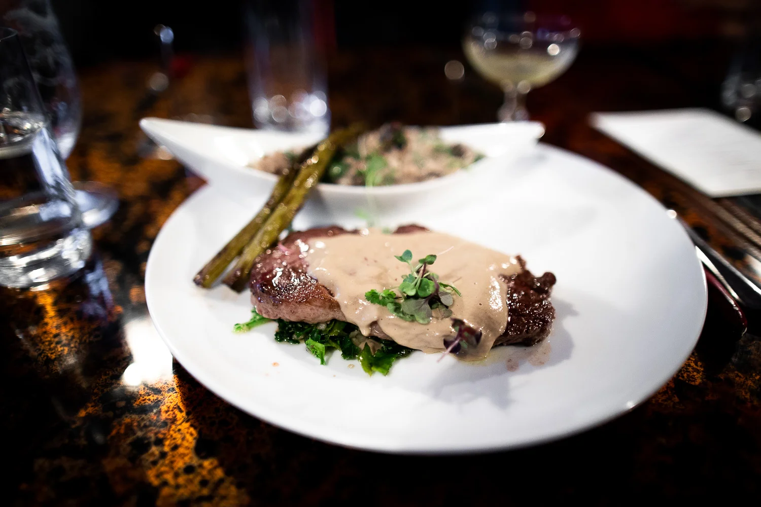 Amazake bison ribeye.