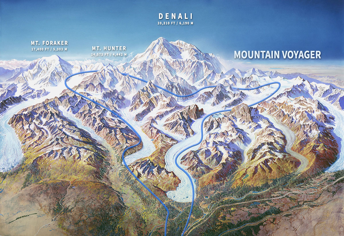 An overview of the Mountain Voyager trip with Talkeetna Air Taxi. Source: Talkeetna Air Taxi.