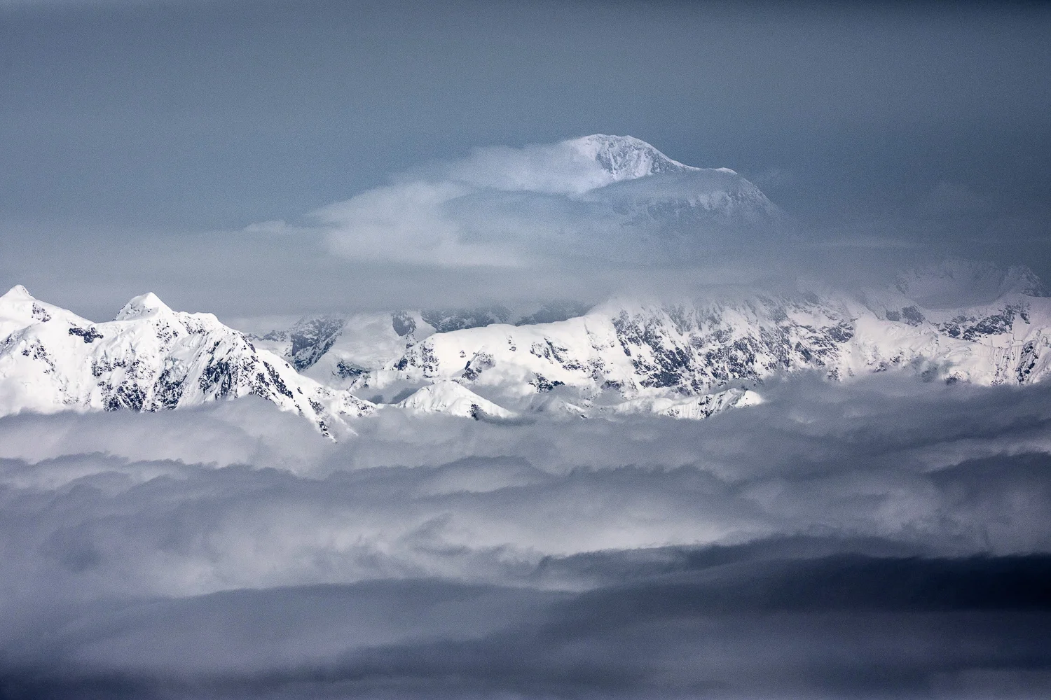 View of Denali from a slightly different vantage point.