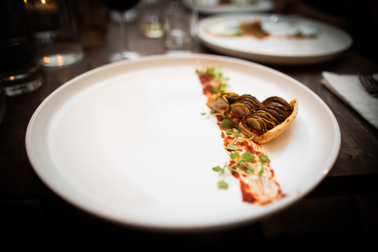 The tarte is served.