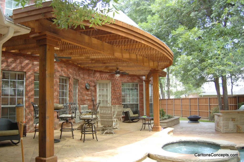 Arbors & Patio Covers Photo Gallery by Carlton's Concepts provides Arbors & Patio Covers Construction for McKinney, Frisco, Carrollton, The Colony, Addison, Richardson, University Park and North Dallas, Texas. Carlton's Concepts is a bonded contractor.