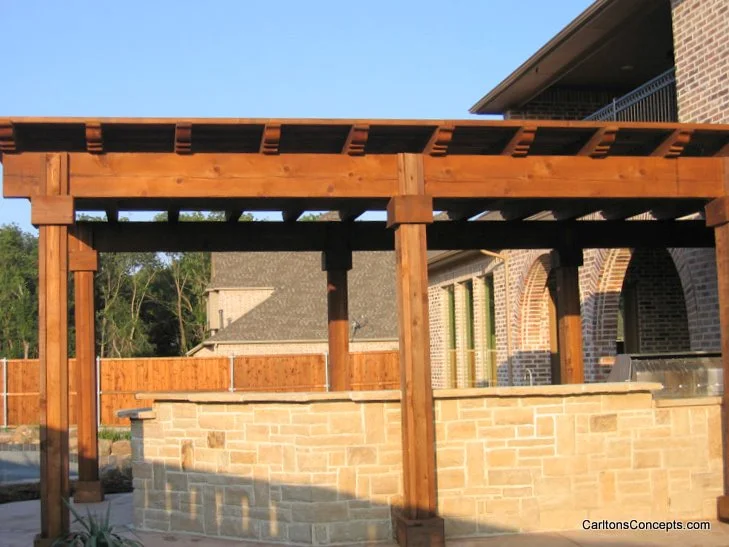 Arbors & Patio Covers Photo Gallery by Carlton's Concepts provides Arbors & Patio Covers Construction for McKinney, Frisco, Carrollton, The Colony, Addison, Richardson, University Park and North Dallas, Texas. Carlton's Concepts is a bonded contractor.
