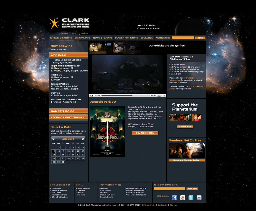 Clark Planetarium - Detail Show