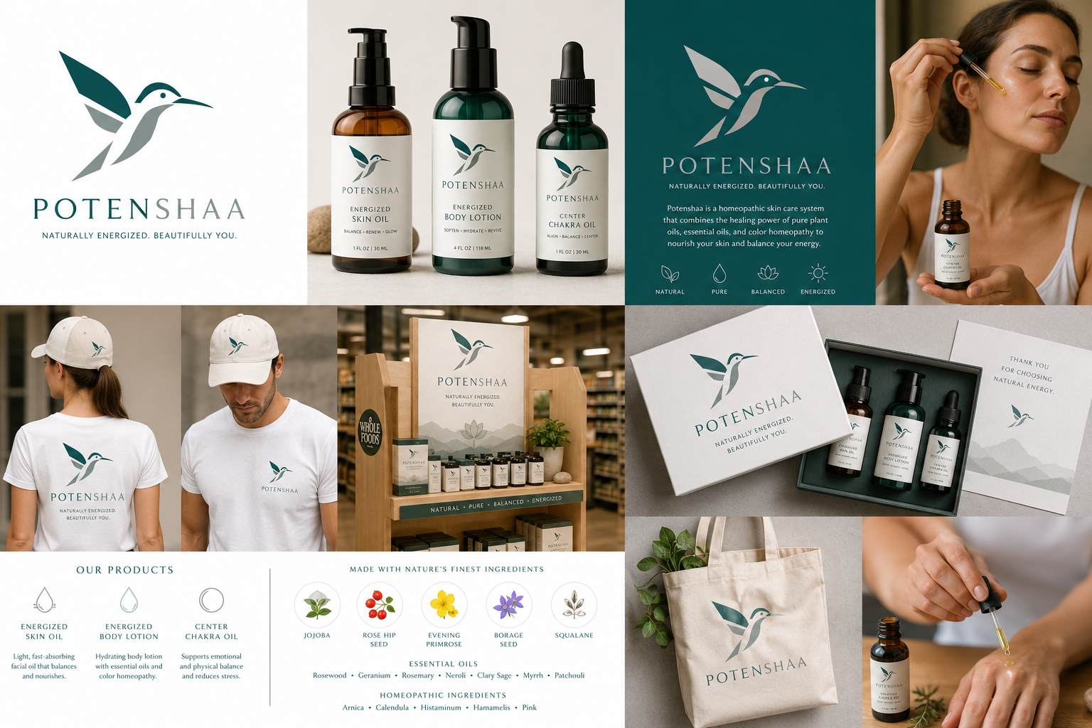  Potenshaa design system and packaging. In store end cap look &amp; feel and merch examples as well. 
