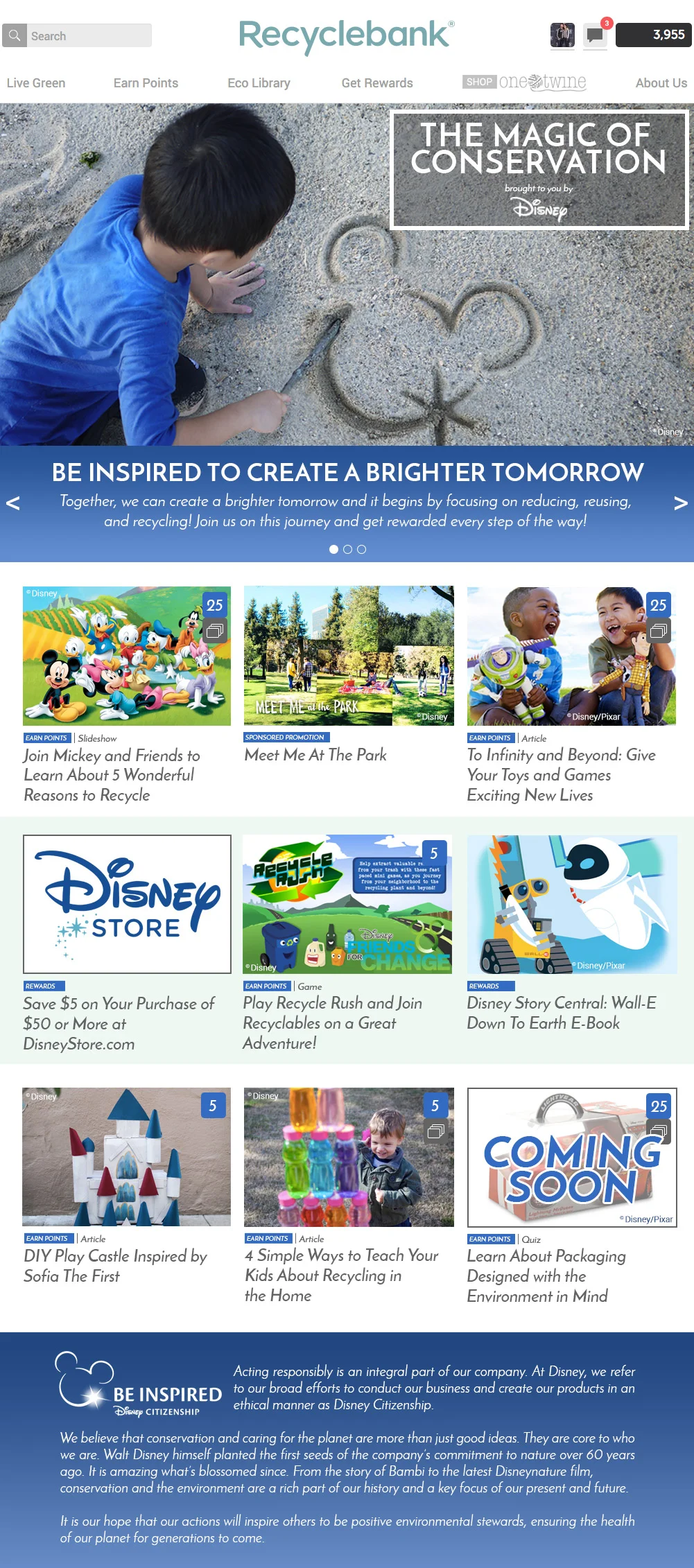 Disney - The Magic of Conservation - Landing Page