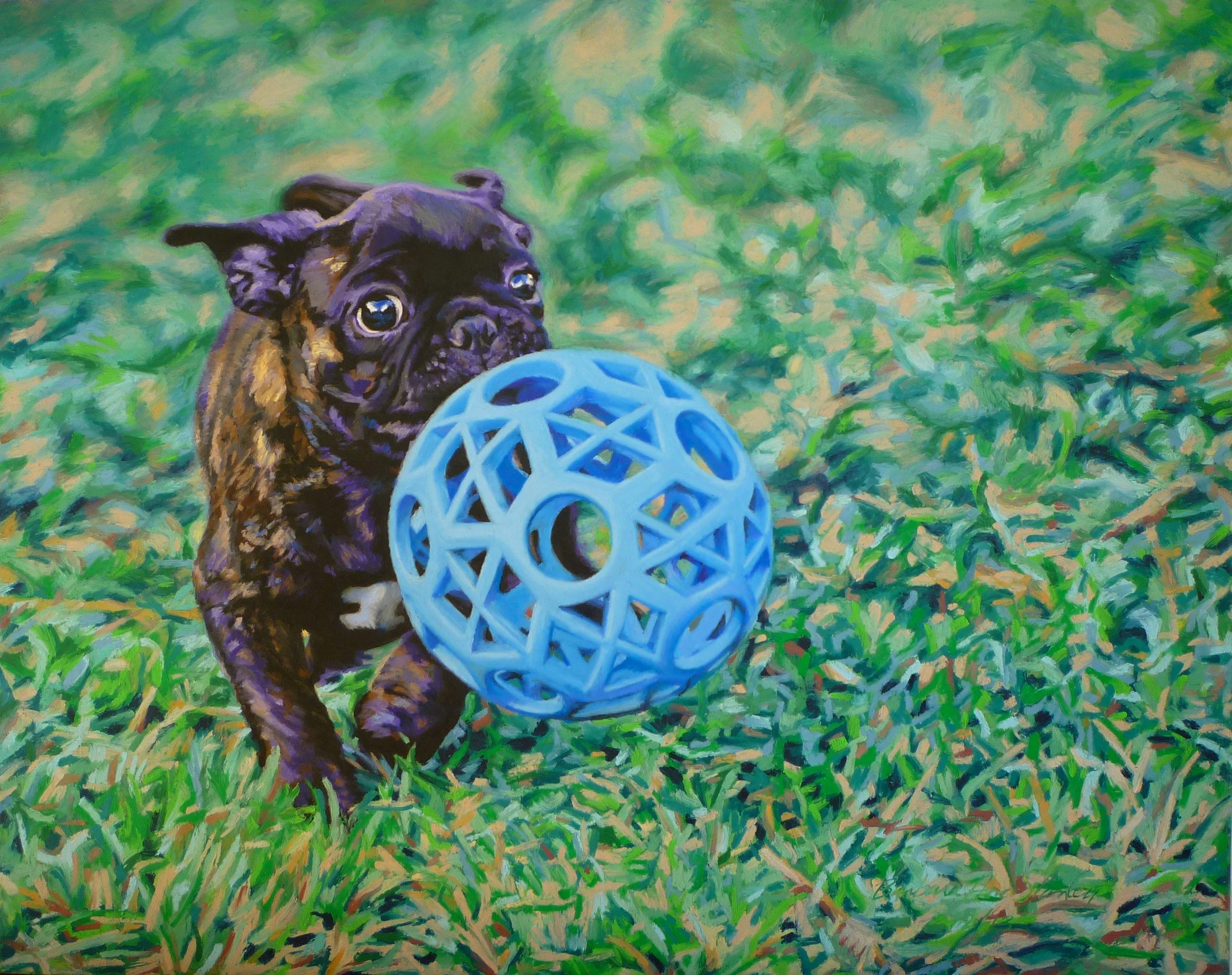 Javier With Blue Ball