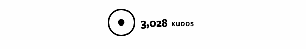 On the blogging platform Svbtle, the button to give kudos (the trigger), is also the kudos count (the data). Simply move your cursor over the circle with the dot (the Svbtle logo), and hold your position for approximately 2 seconds.