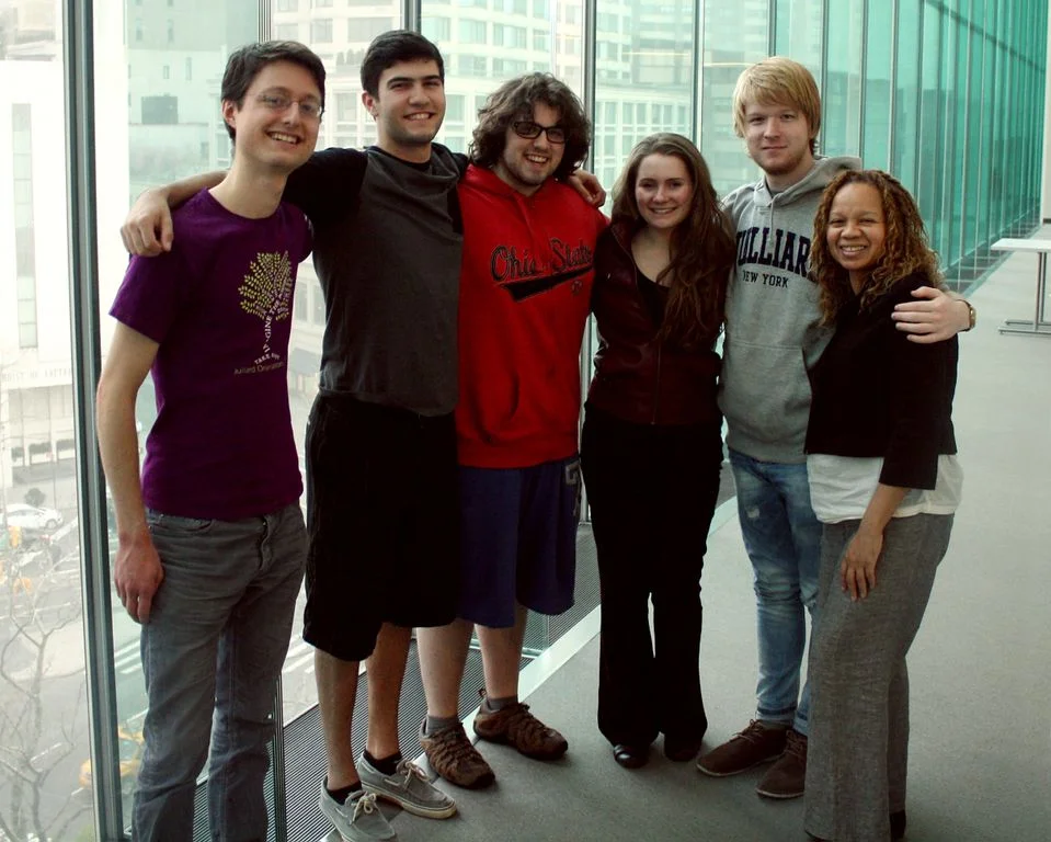 Jan (left) with the YA meditation group he's organized on his college campus.