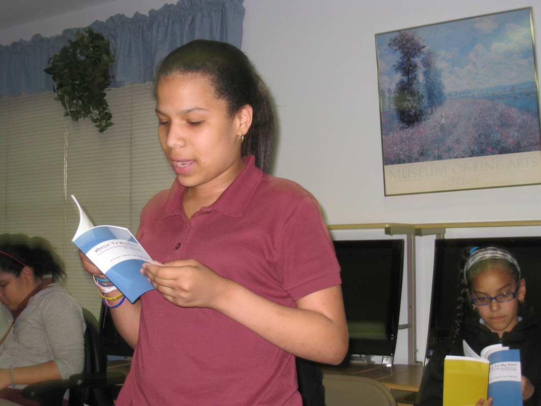 Book party and reading for Music to My Feet, at The Dorothy Bennett Mercy Center