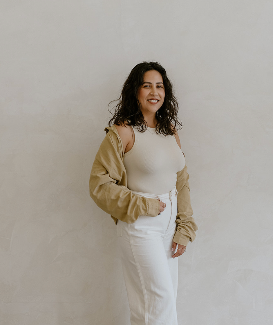 Geometric drawing of an outline square with sections divided by vertical, horizontal, and diagonal lines.