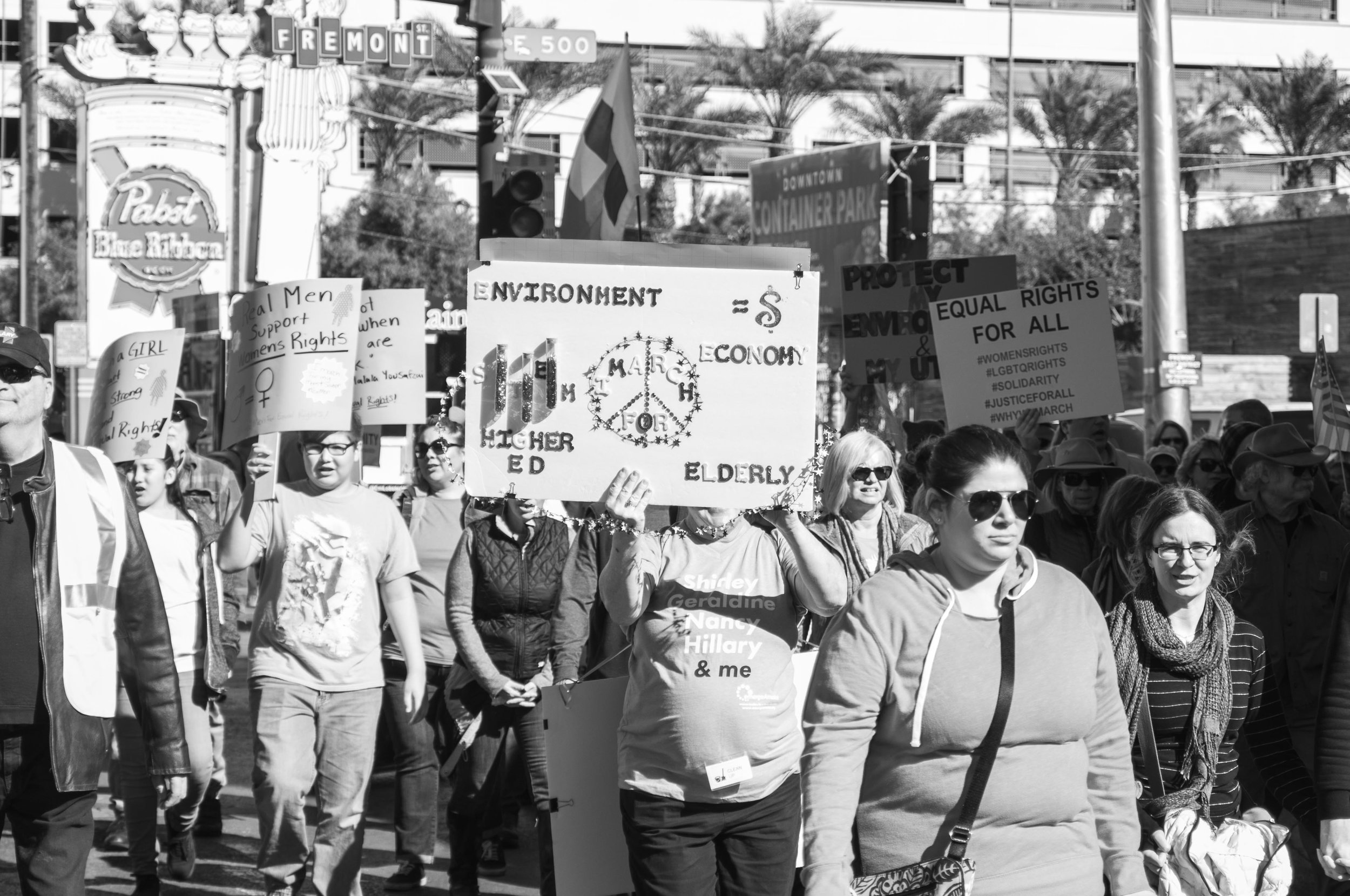 Women's March Las Vegas Photography Heather Byington