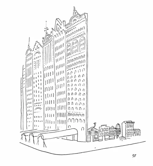 Saul Steinberg "Chicago" 1952