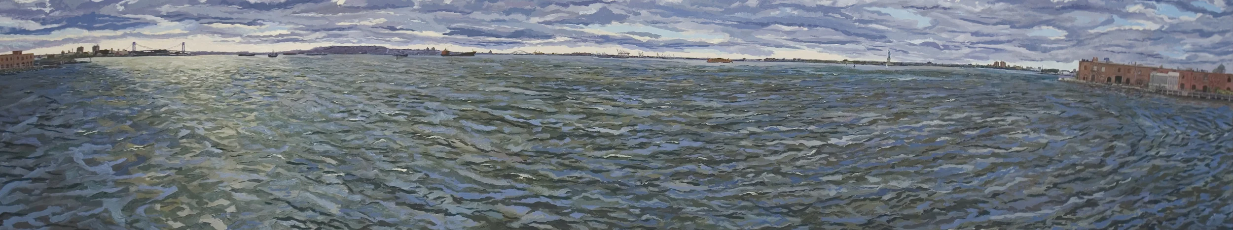 View of New York Harbor from Conover Street Pier, Red Hook
