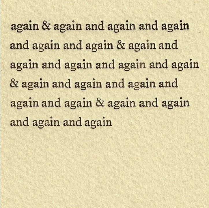 again and