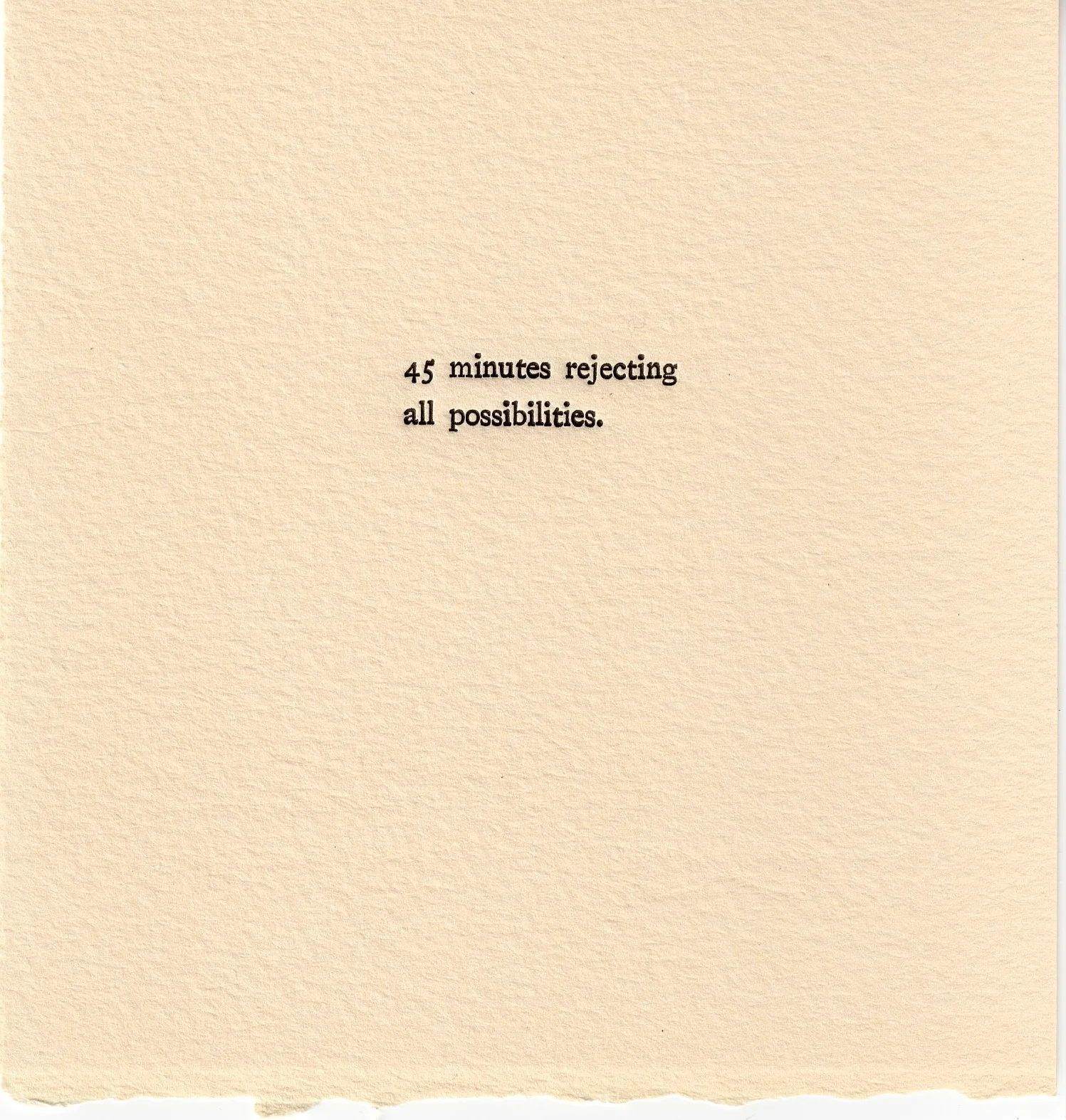 Time Wasting Experiment 0019