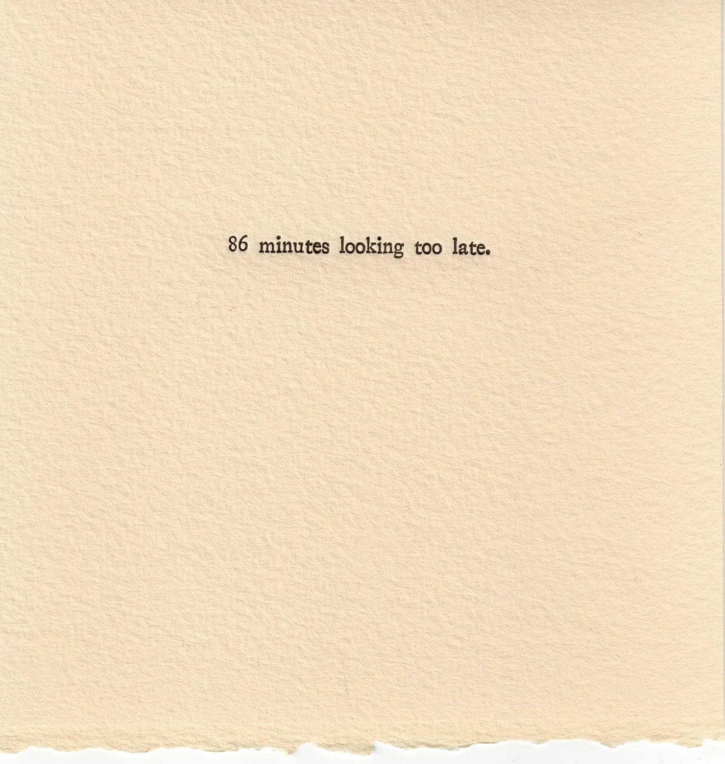 Time Wasting Experiment 0064