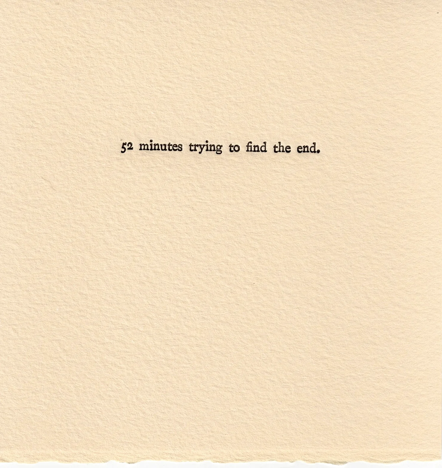 Time Wasting Experiment 0080