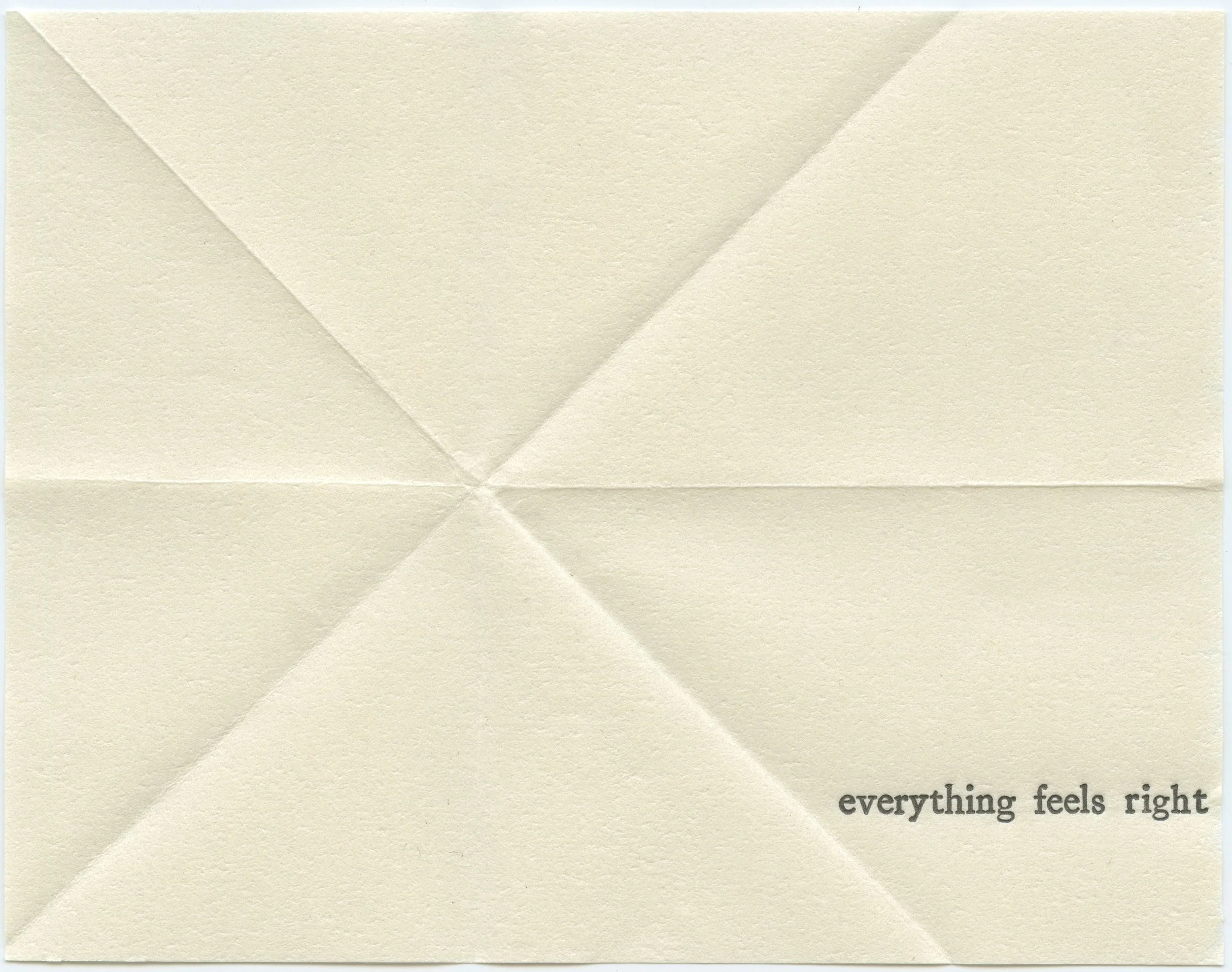 Untitled (everything feels right)