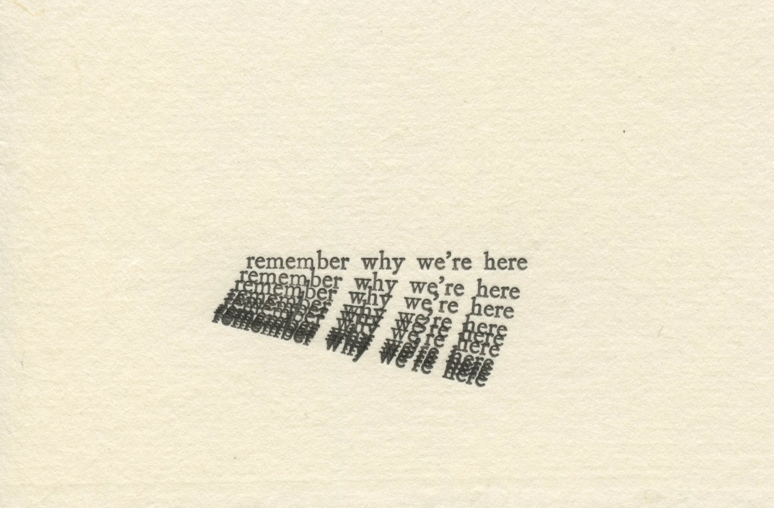 Untitled (remember why we're here)