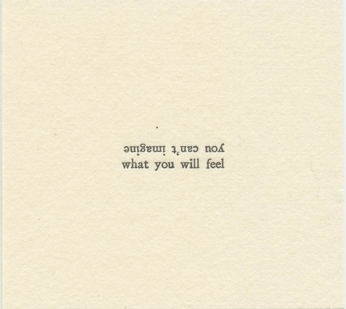 Untitled (you can't imagine what you will feel)