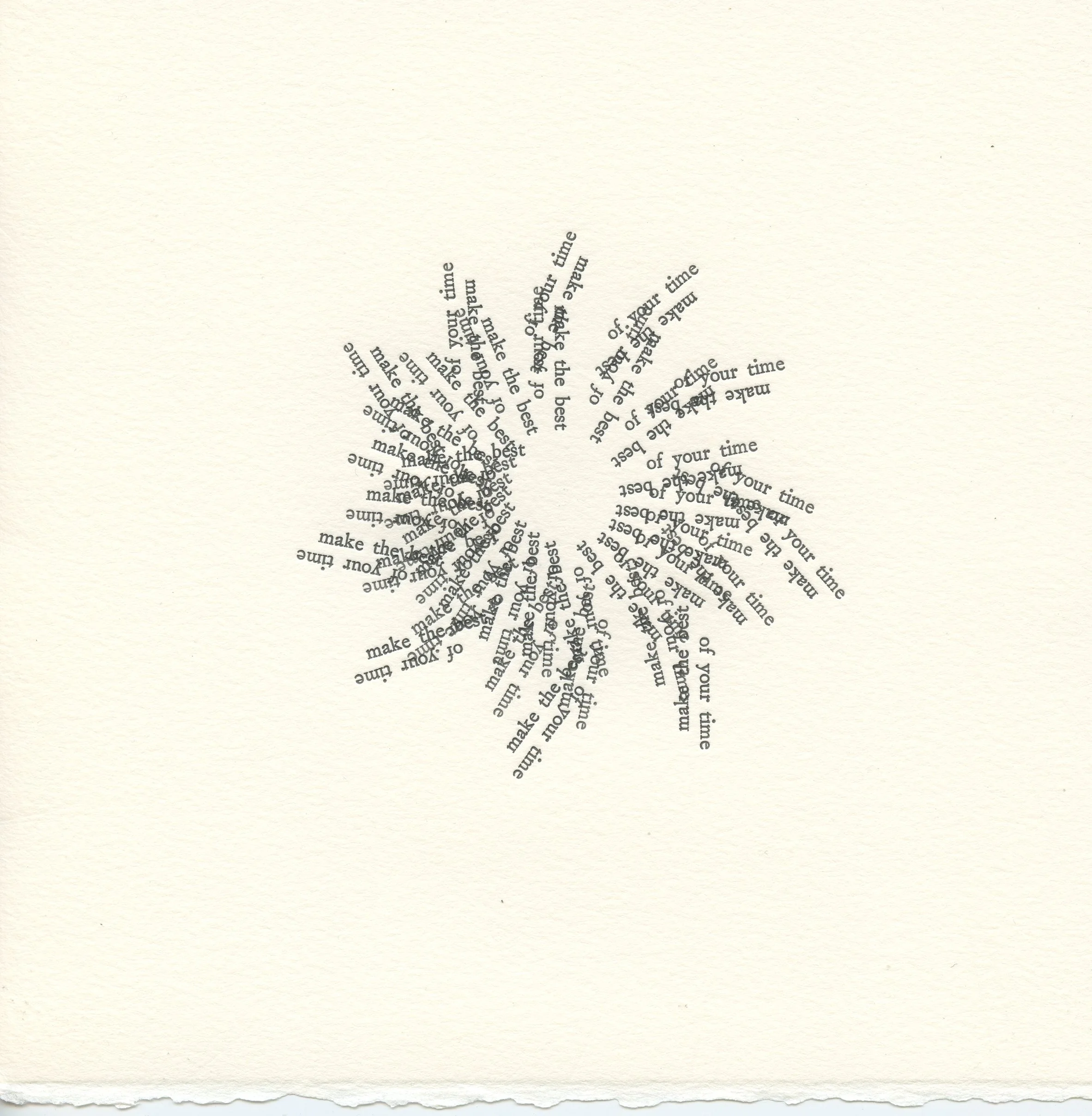 Untitled (make the best of your time) I