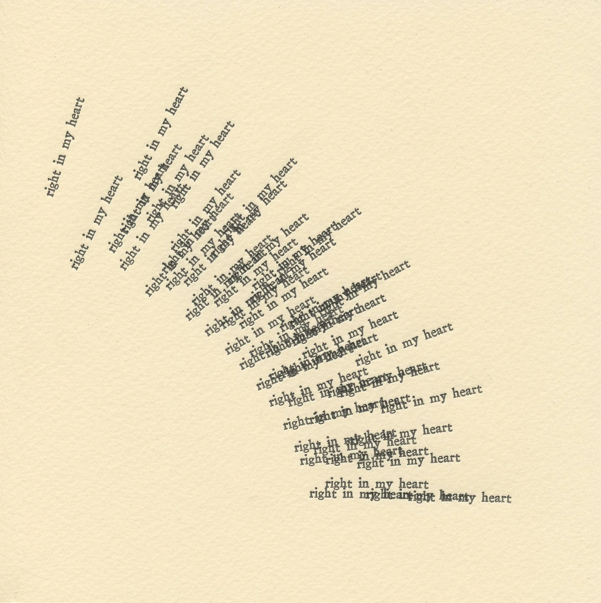 Untitled (right in my heart)