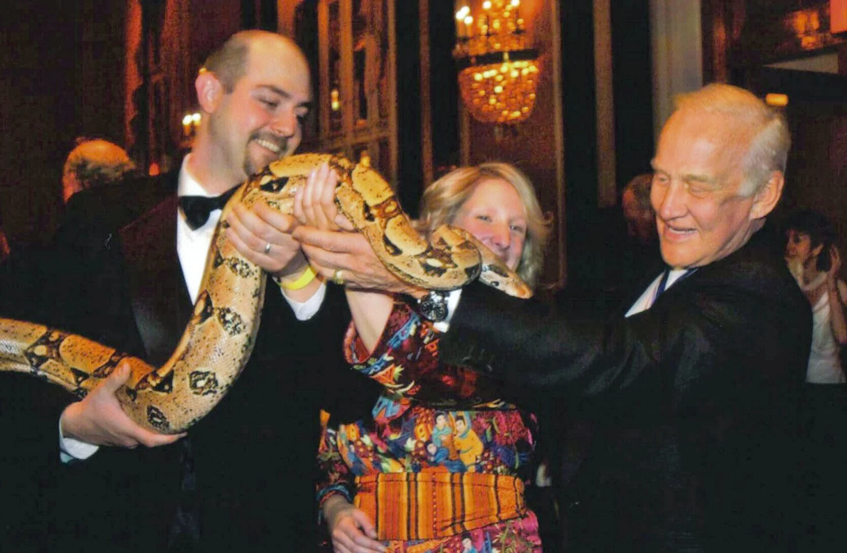 Mark with Buzz Aldrin at The Explorer's Club
