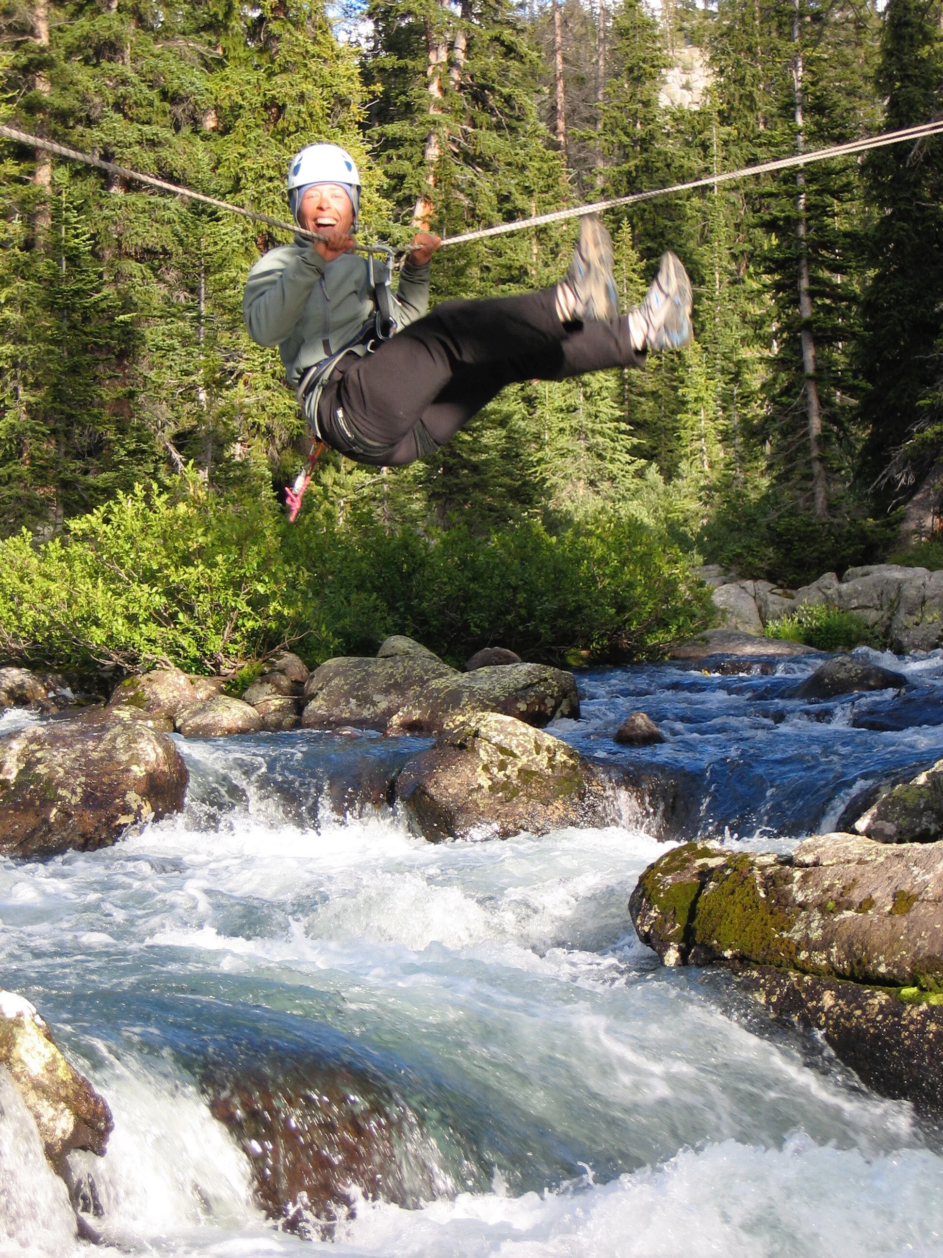 Tyrolean Traverse - Wind River Mountains, Wyoming